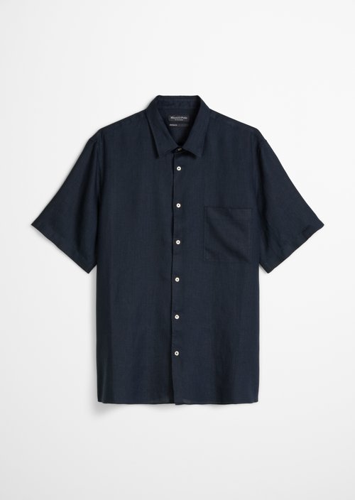 Regular short-sleeved shirt — Dark Navy