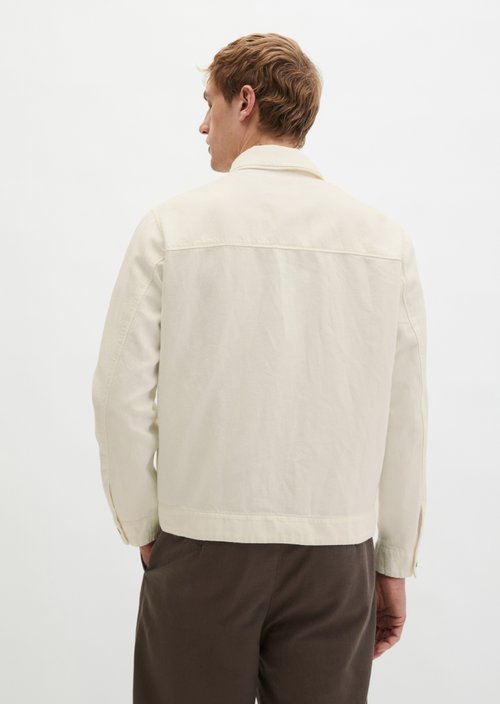 Regular denim jacket — White