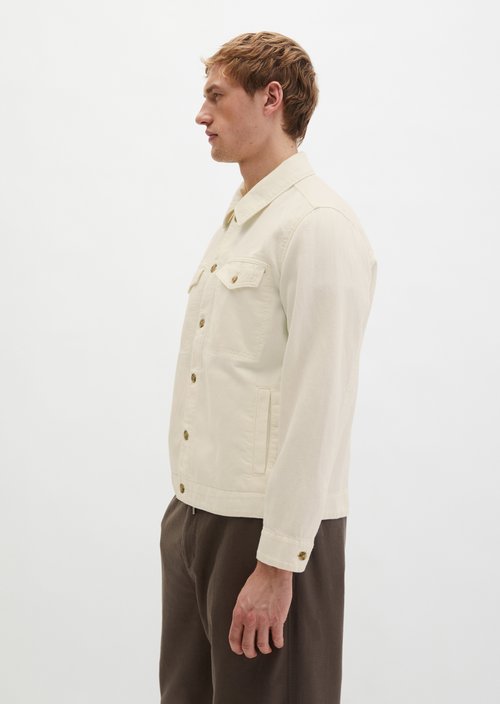 Regular denim jacket — White