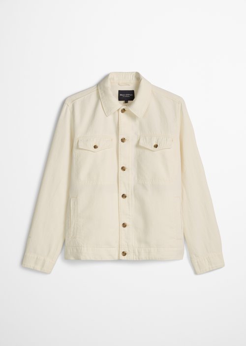 Regular denim jacket — White
