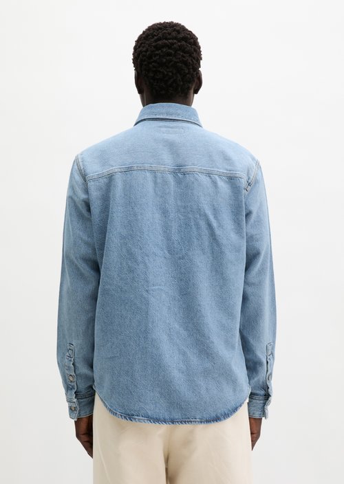 Regular denim shirt — Medium Blue