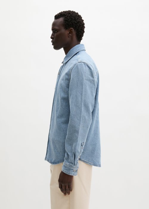 Regular denim shirt — Medium Blue