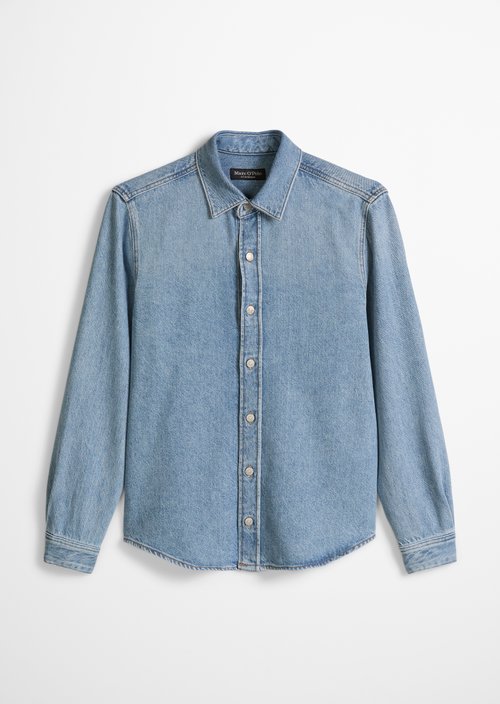 Regular denim shirt — Medium Blue