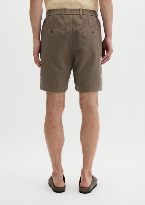 Shorts Model Eksjö Jogger pleats relaxed — Dark Nickle