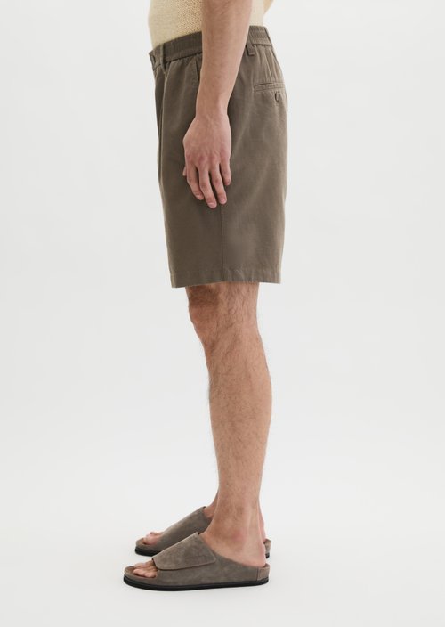 Shorts Model Eksjö Jogger pleats relaxed — Dark Nickle