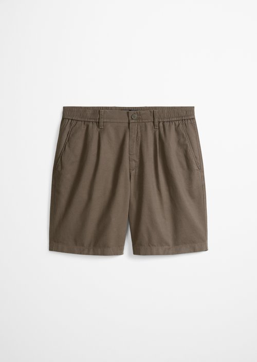 Shorts Model Eksjö Jogger pleats relaxed — Dark Nickle