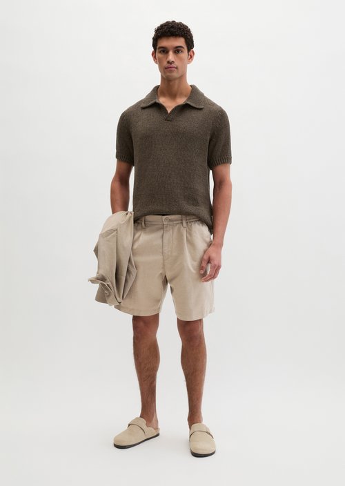 Shorts Model Eksjö Jogger pleats relaxed — Charleston Gray