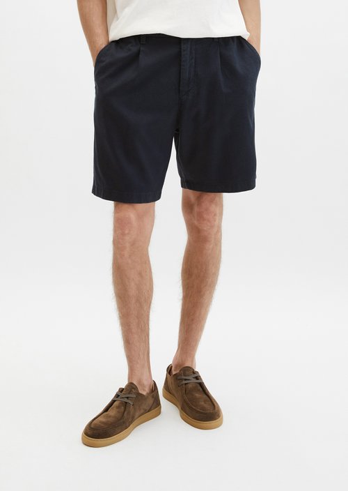 Shorts Model Eksjö Jogger pleats relaxed — Dark Navy