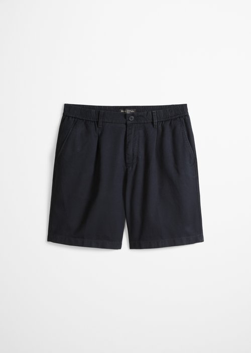 Shorts Model Eksjö Jogger pleats relaxed — Dark Navy