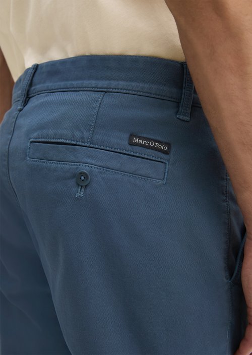 Chino model Stig shaped — Stormy Blue