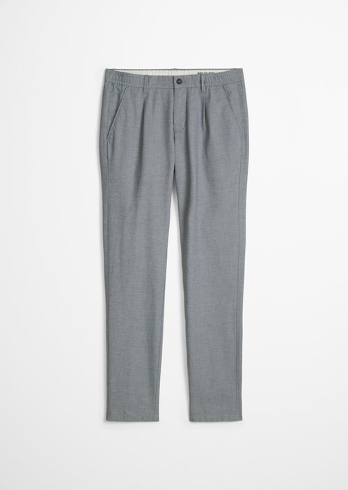Chino Model Stig Jogger pleats shaped — Light Blue