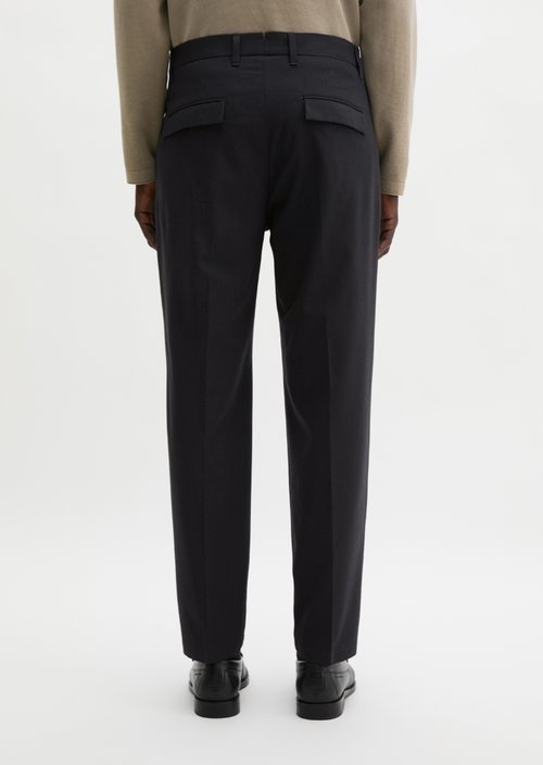 Pants model Belsbo pleats relaxed — Dark Navy