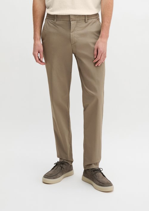 Chino model Morot Jogger tapered — Frozen Taupe