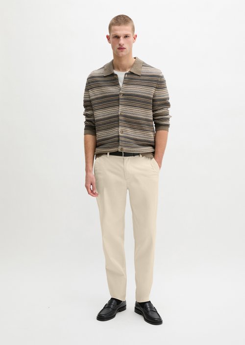 Chino model Morot Jogger tapered — Light Oat