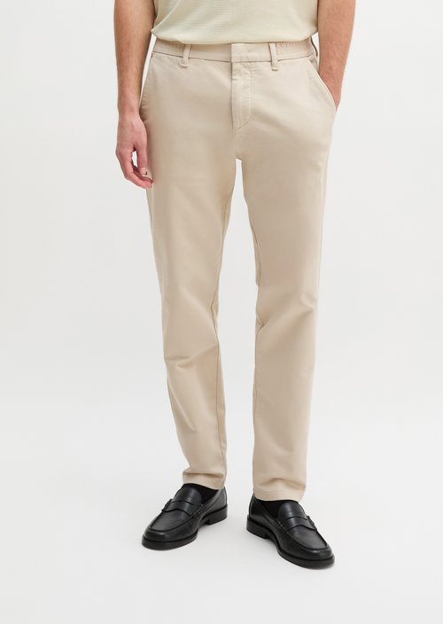 Chino model Morot Jogger tapered — Light Oat