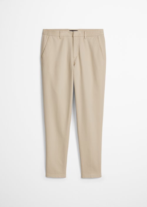 Chino model Morot Jogger tapered — Light Oat