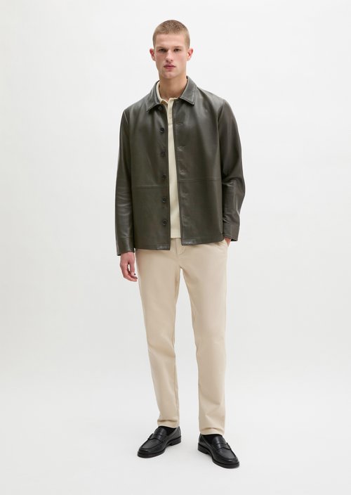 Chino model Morot Jogger tapered — Light Oat