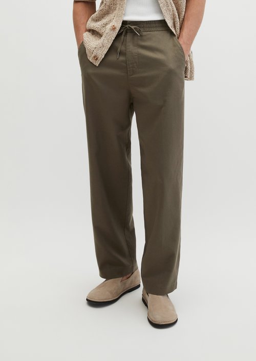 Chino Model Mossbo Jogger wide — Dark Nickle