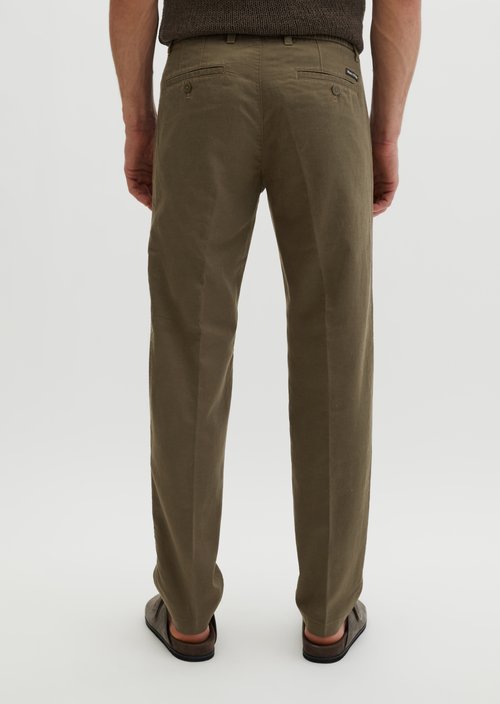 Chino Model Osby Tapered Joggers — Dark Nickle (alternate view)
