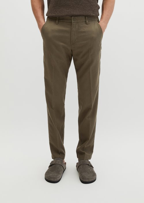 Chino Model Osby Tapered Joggers — Dark Nickle