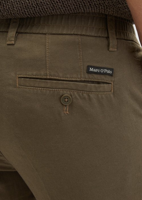 Chino Model Osby Tapered Joggers — Dark Nickle