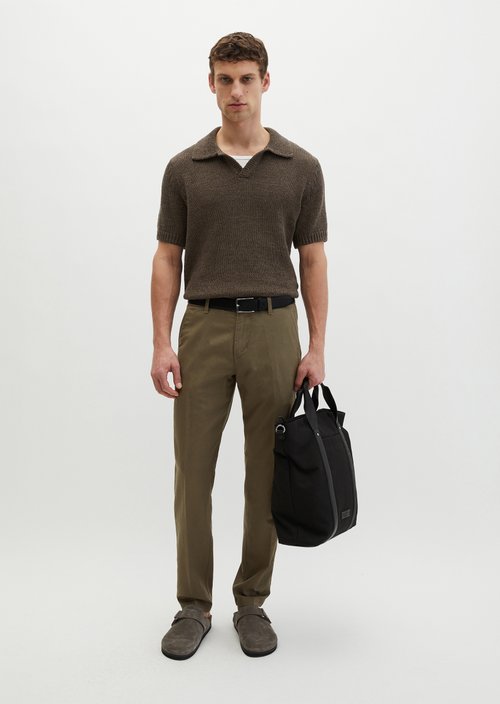 Chino Model Osby Tapered Joggers — Dark Nickle