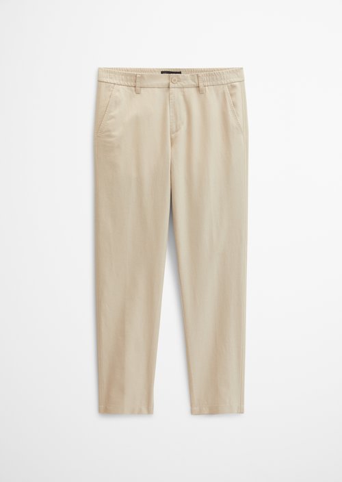 Chino Model Osby Tapered Joggers — Light Oat