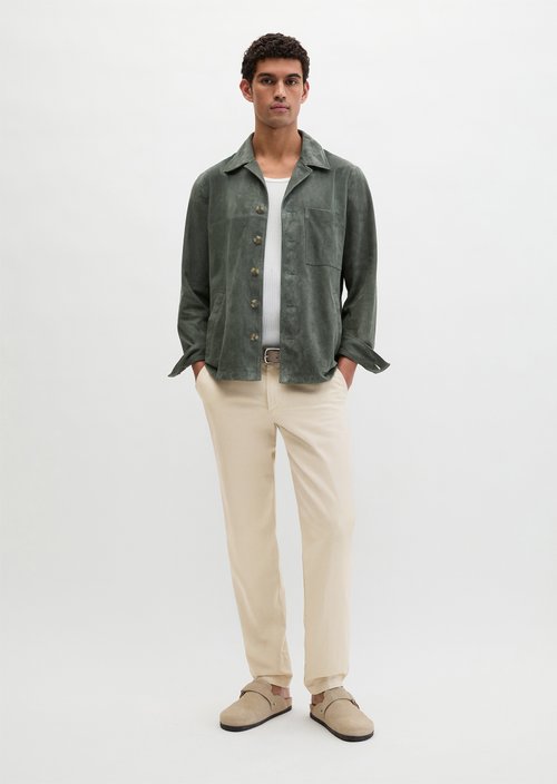 Chino Model Osby Tapered Joggers — Light Oat