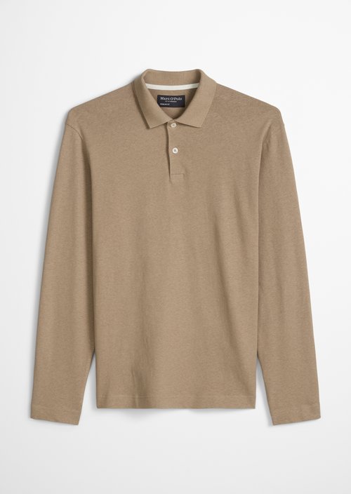 Regular long-sleeved polo shirt — Charleston Gray