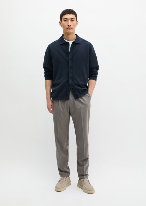 Regular knit shirt — Dark Navy