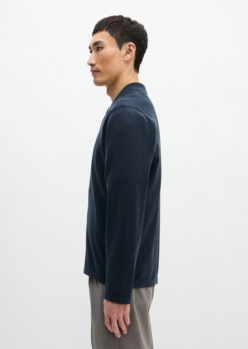 Regular knit shirt — Dark Navy
