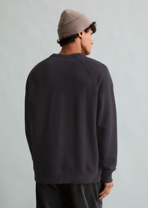 Relaxed-fit sweatshirt — Black