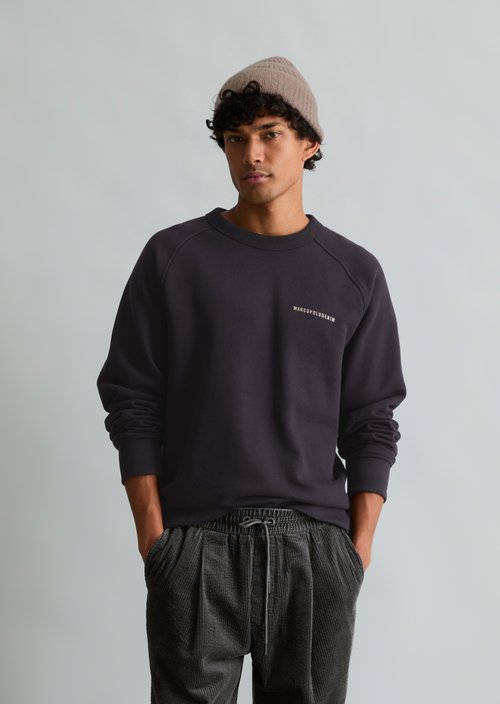 Relaxed-fit sweatshirt — Black