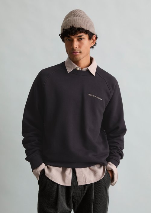 Relaxed-fit sweatshirt — Black