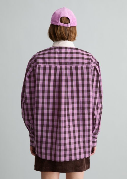 Loose-fitting striped blouse — Light Beige