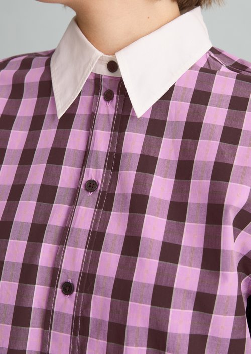 Loose-fitting striped blouse — Light Beige