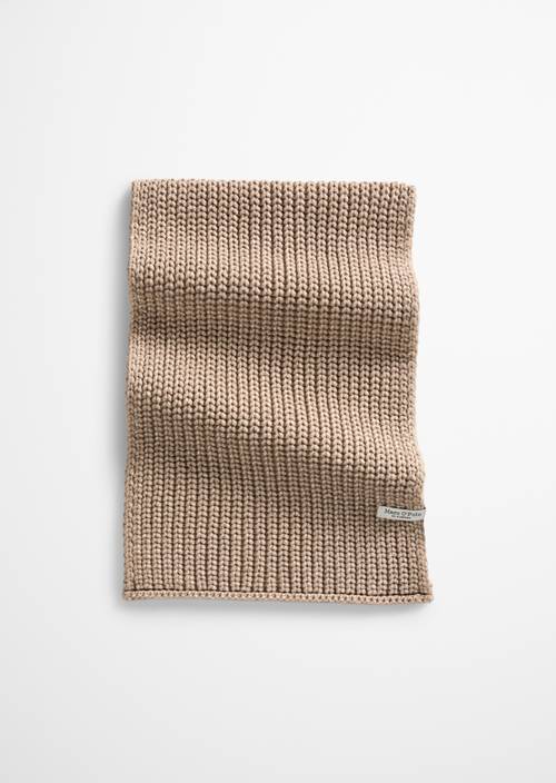 Strickschal Earthy Taupe in Frontalansicht