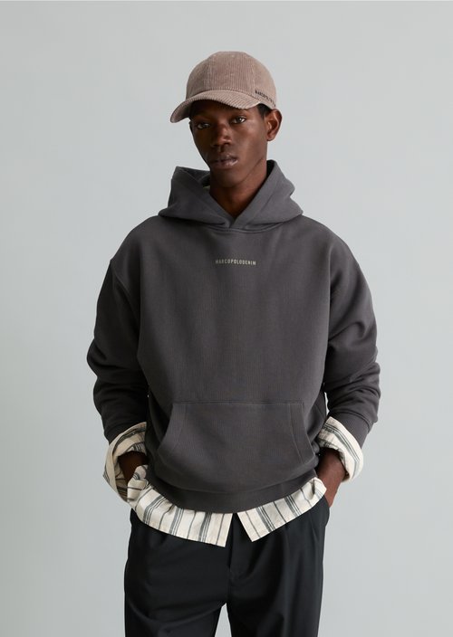 Relaxed-fit hoodie — Light Graphite