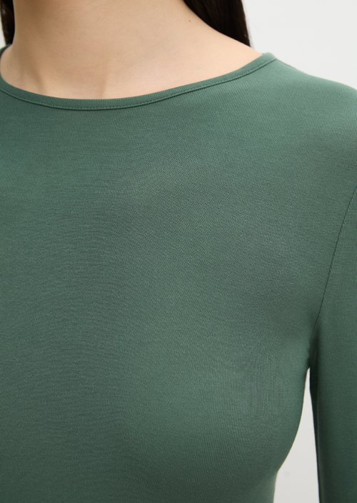 Slim-fit long-sleeve shirt — Quiet Pine