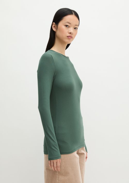 Slim-fit long-sleeve shirt — Quiet Pine