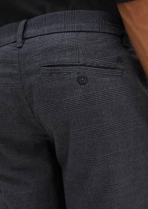 Chino Model Stig Jogger shaped Medium Grey in Detailansicht