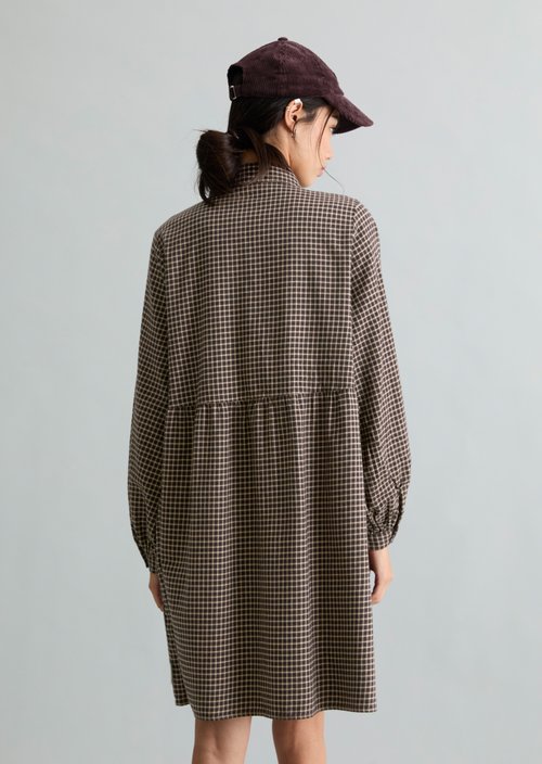 Regular-Fit Shirt Dress — Black