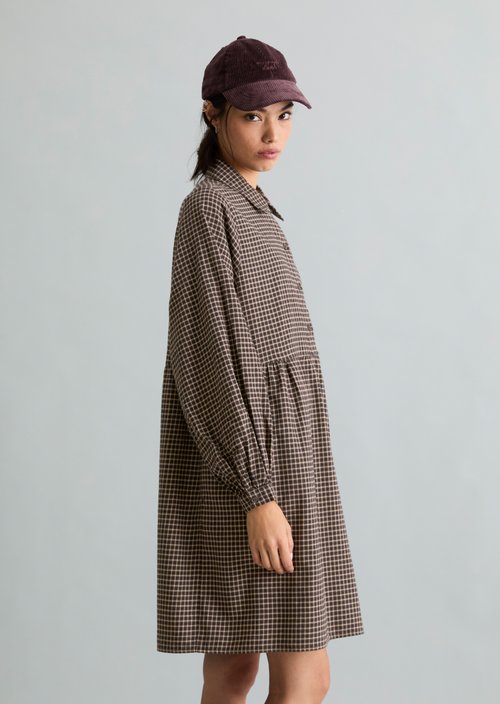 Regular-Fit Shirt Dress — Black