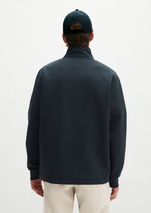 Hybrid Scuba Sweatshirt Jacket, Regular Fit — Peppercorn Grey