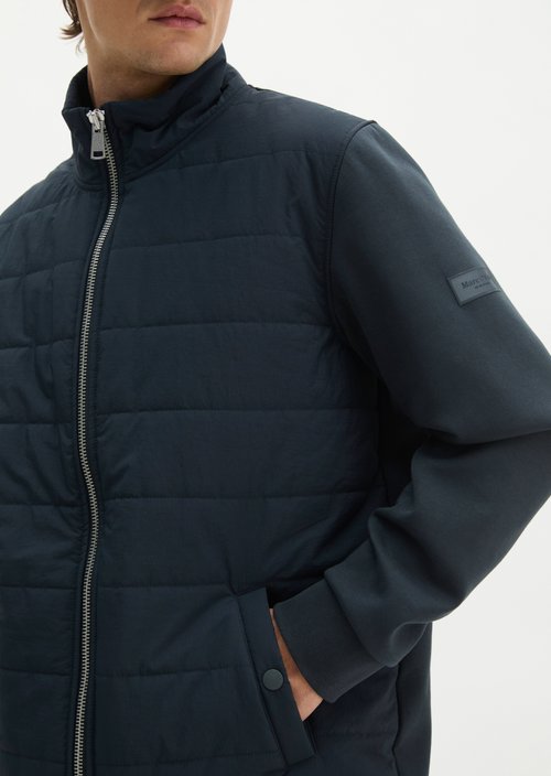 Hybrid Scuba Sweatshirt Jacket, Regular Fit — Peppercorn Grey