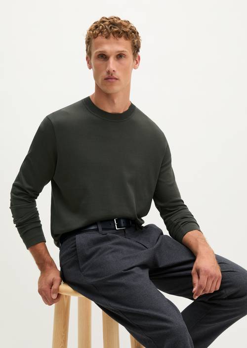 T-shirt met lange mouwen, regular fit Wooden Earth in vooraanzicht