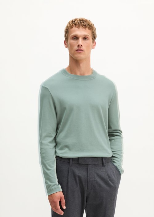 Regular-fit long-sleeve shirt — Faded Mint