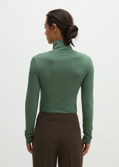 Slim-fit long-sleeve shirt — Smooth Sage