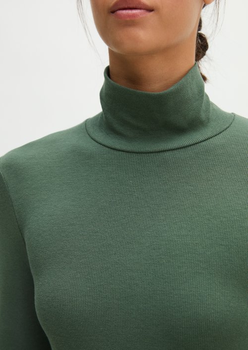 Slim-fit long-sleeve shirt — Smooth Sage