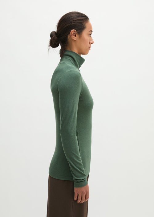 Slim-fit long-sleeve shirt — Smooth Sage
